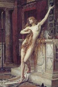 Click on image to see full-sized version Hypatia - mathematician of alexandria - as she was imagined upon her murder by a victorian painter.