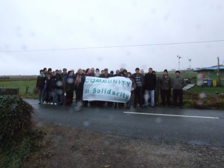 Click on image to see full-sized version Locals show their solidarity with many from the Rossport Solidarity Camp who are in court