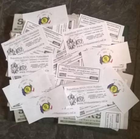 1,200 items of printed material will be distributed on Easter Monday next at the RSF commemoration.