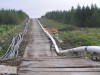 This shows welded sections of  pipeline and adjoining access road for which no ministerial consent exists, and as such is an illegal development