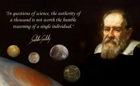 Click on image to see full-sized version Caption Reasoning with logic is within everyone's purview, and every human being’s moral right! Galileo’s quote and image source: web