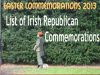 Easter Commemorations 2013