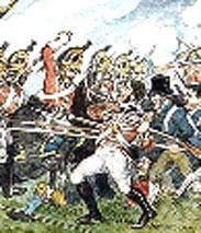 "Charge of the 5th Dragoon Guards on the insurgents � a recreant yeoman having deserted to them in uniform is being cut down" - William Sadler (1782-1839)