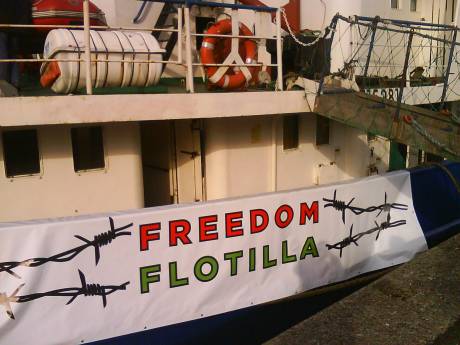 Click on image to see full-sized version 'Freedom Flotilla': the name taken by the fleet heading for Gaza