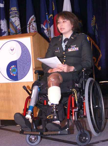 Tammy Duckworth, Iraq War Vet and Democrat running for House of Reps & Anti-Iraq War