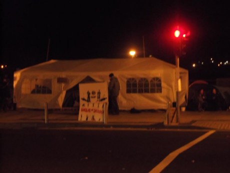 Click on image to see full-sized version #OccupyWaterford have a fancy gazebo too