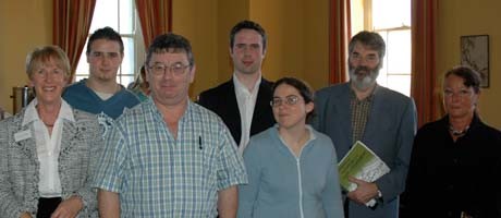 Claire Oakes, Cllr Joe Reill Sinn F�in, Matthew Bruton, Br�d N� Sheighin, Proinsias de Rossa & Muireann N� Bhrolch�in