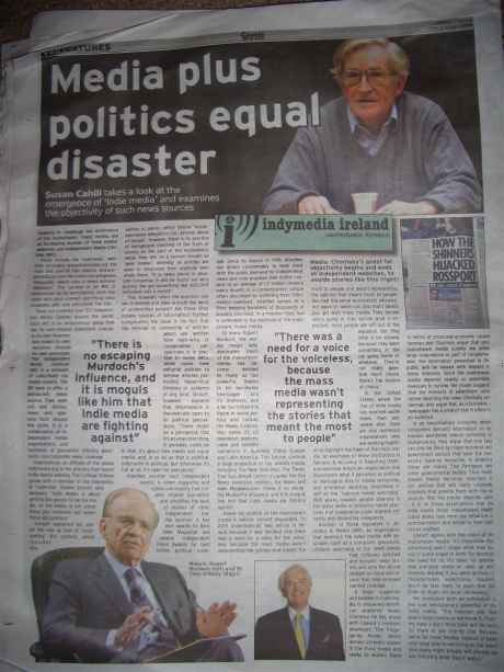 Article on Indymedia in UCD College Tribune