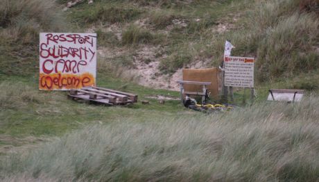 The Solidarity Camp entrance....