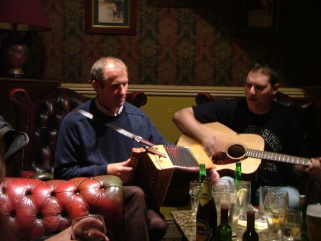 Vincent McGrath playing traditional music