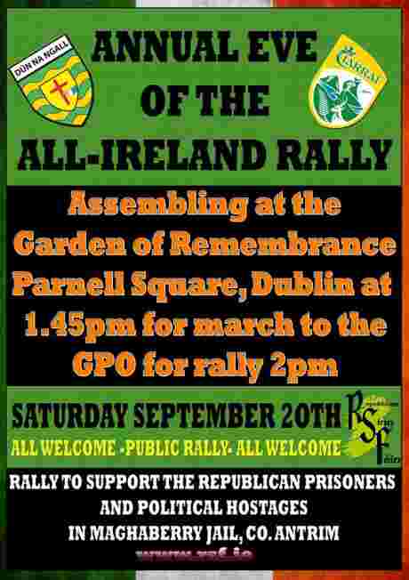 Saturday 20th September 2014 - GOR 1.45pm , GPO 2pm.